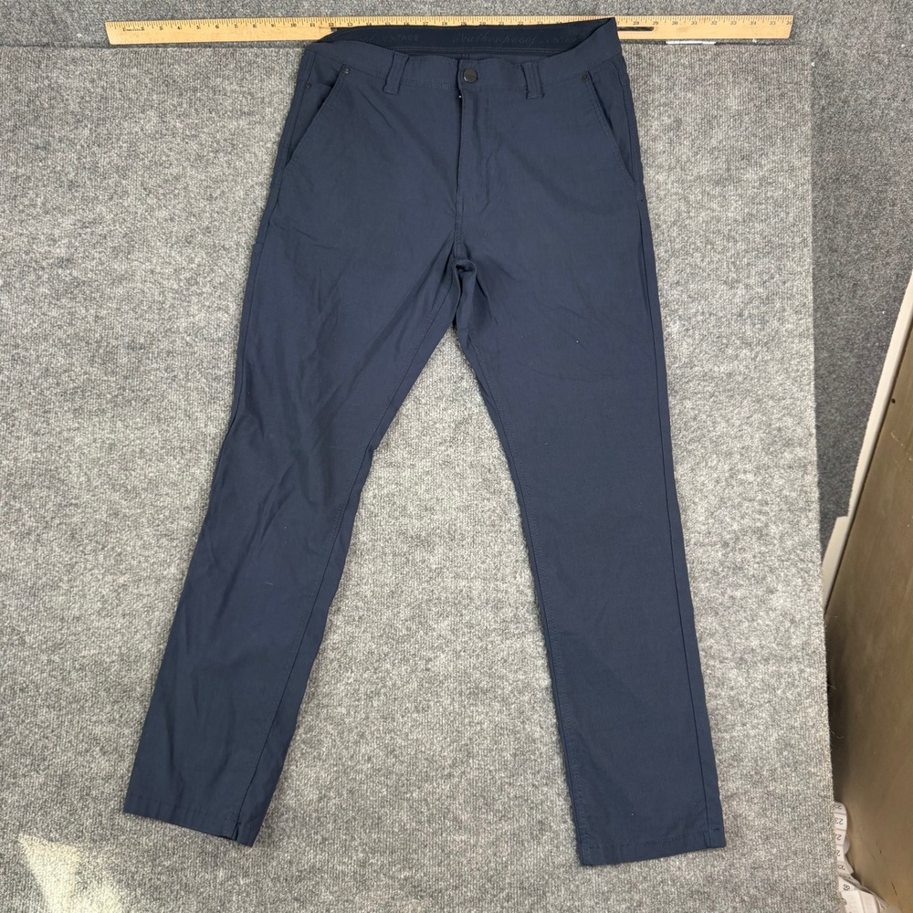 Weatherproof Vintage Pants Mens‎ 34x32 Navy Blue Rayon Blend Stretch Casual Slim